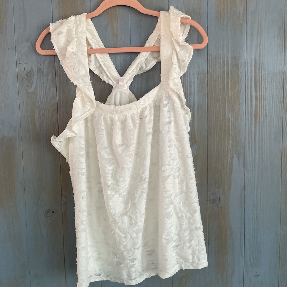 LAUREN CONTAD TEXTURED TOP BLOUSE NWOT FULLY LINED SZ XXL